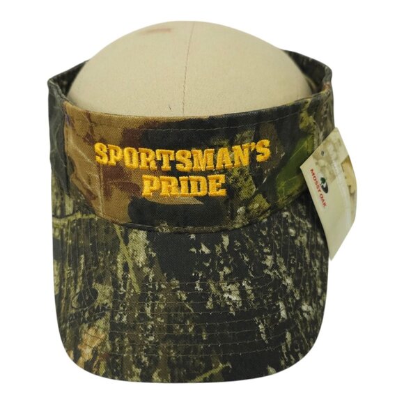 Mossy Oak Sportsmans Pride Camo Strapback Sun Visor Cap Trucker Golf  Tennis Hat - Picture 1 of 13